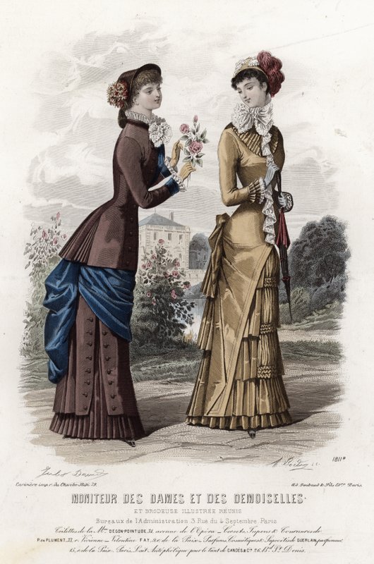 Tavola di moda francese, fine XIX secolo da French School