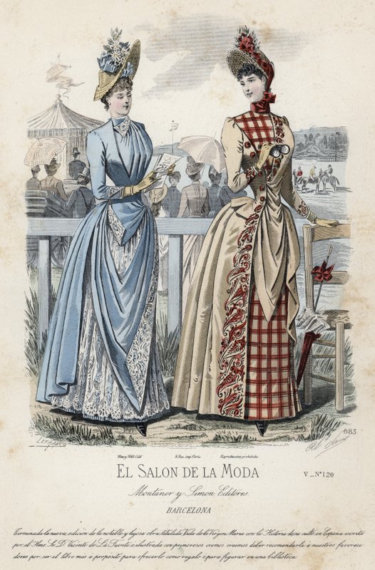 Tavola di moda francese, fine XIX secolo da French School