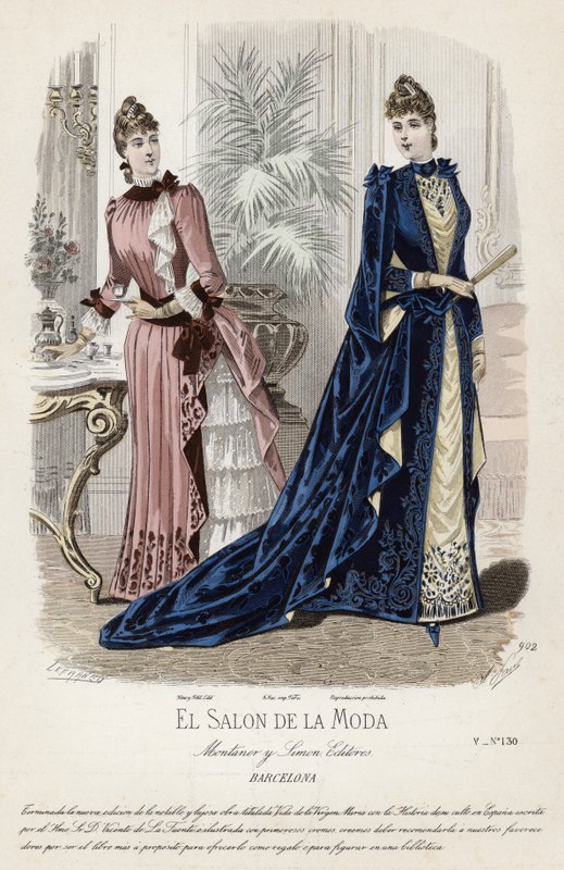Tavola di moda francese, fine XIX secolo da French School
