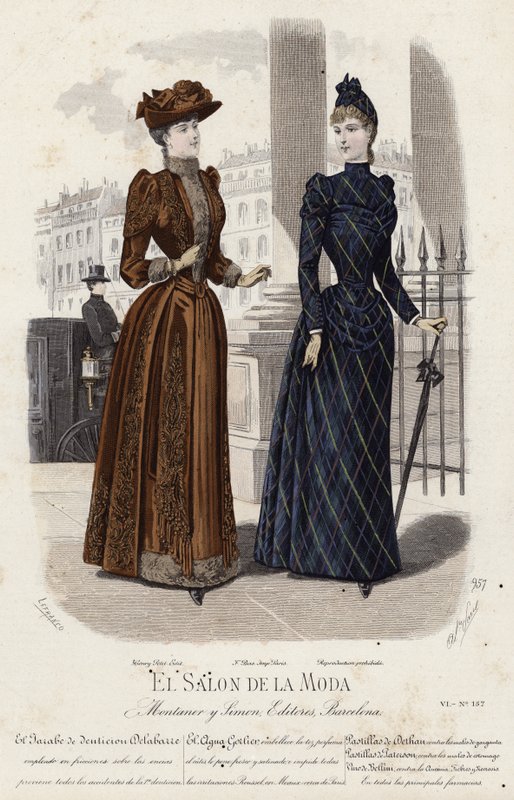 Tavola di moda francese, fine XIX secolo da French School
