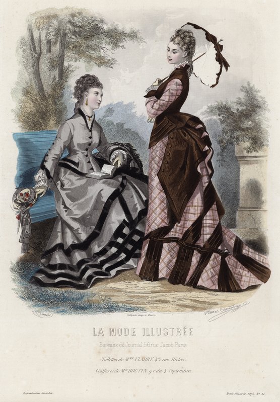 Tavola di moda francese, fine XIX secolo da French School