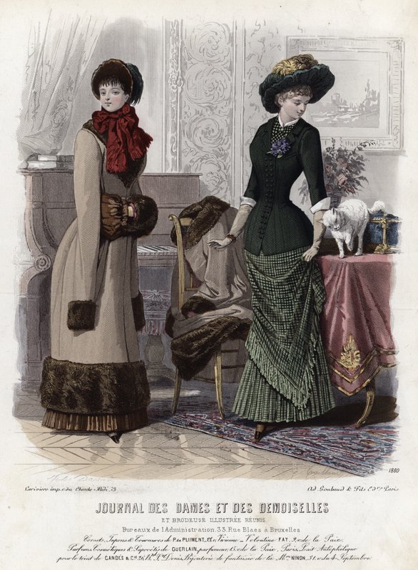 Tavola di moda francese, fine XIX secolo da French School