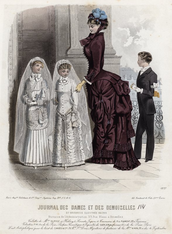 Tavola di moda francese, fine XIX secolo da French School