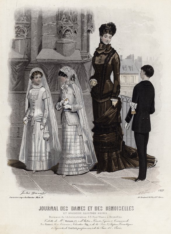 Tavola di moda francese, fine XIX secolo da French School