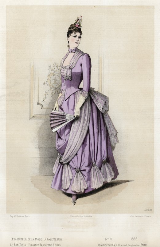 Tavola di moda francese, fine XIX secolo da French School