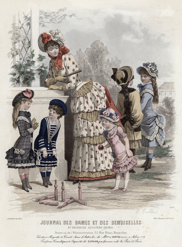 Tavola di moda francese, fine XIX secolo da French School