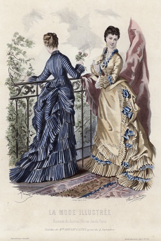Tavola di moda francese, fine XIX secolo da French School