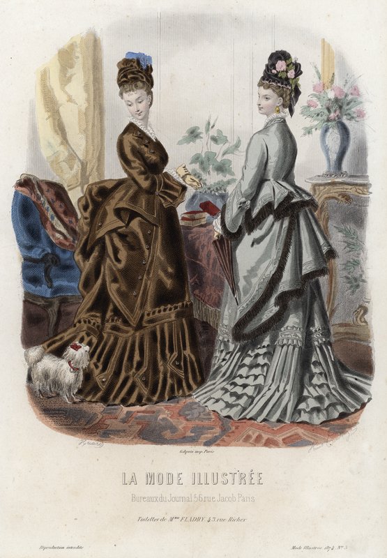 Tavola di moda francese, fine XIX secolo da French School