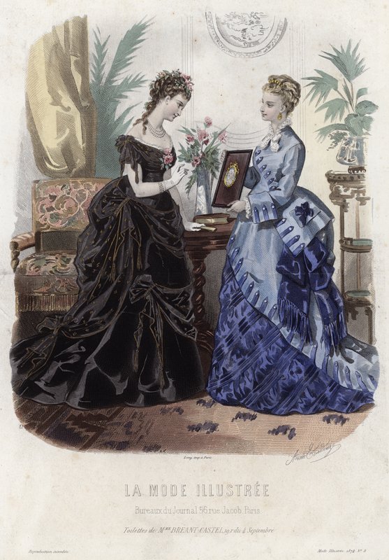 Tavola di moda francese, fine XIX secolo da French School