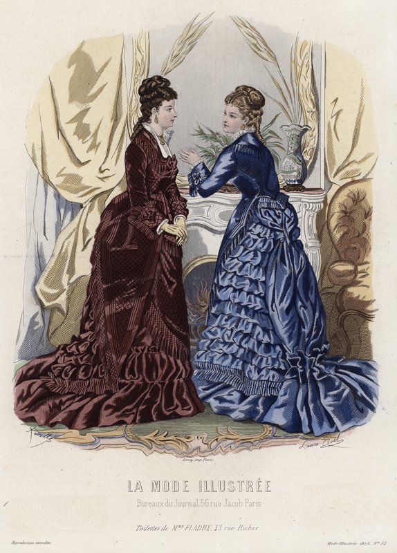 Tavola di moda francese, fine XIX secolo da French School