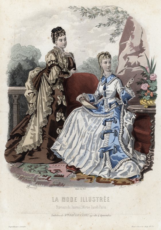 Tavola di moda francese, fine XIX secolo da French School