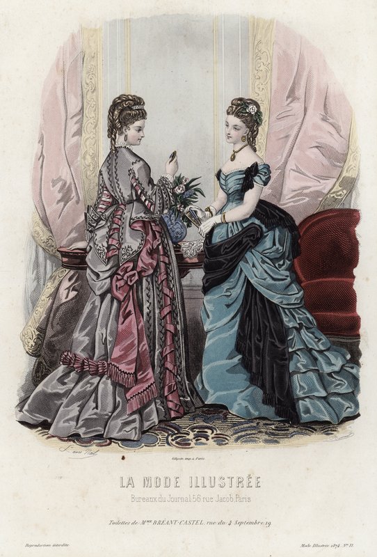 Tavola di moda francese, fine XIX secolo da French School