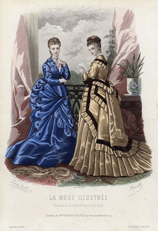 Tavola di moda francese, fine XIX secolo da French School