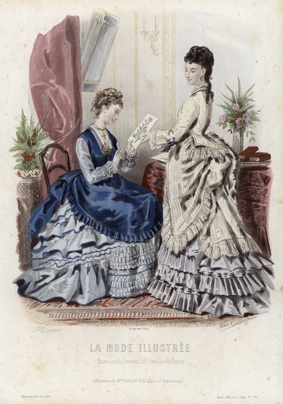 Tavola di moda francese, fine XIX secolo da French School