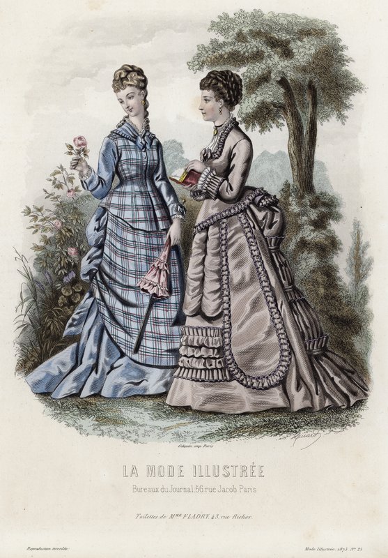 Tavola di moda francese, fine XIX secolo da French School