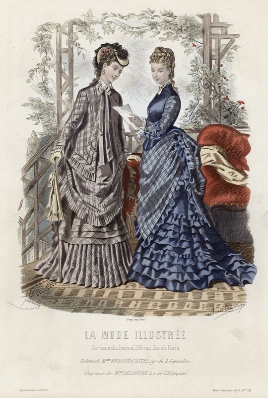 Tavola di moda francese, fine XIX secolo da French School