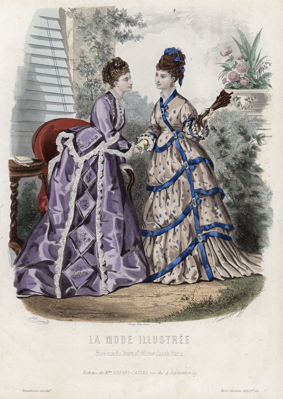Tavola di moda francese, fine XIX secolo da French School