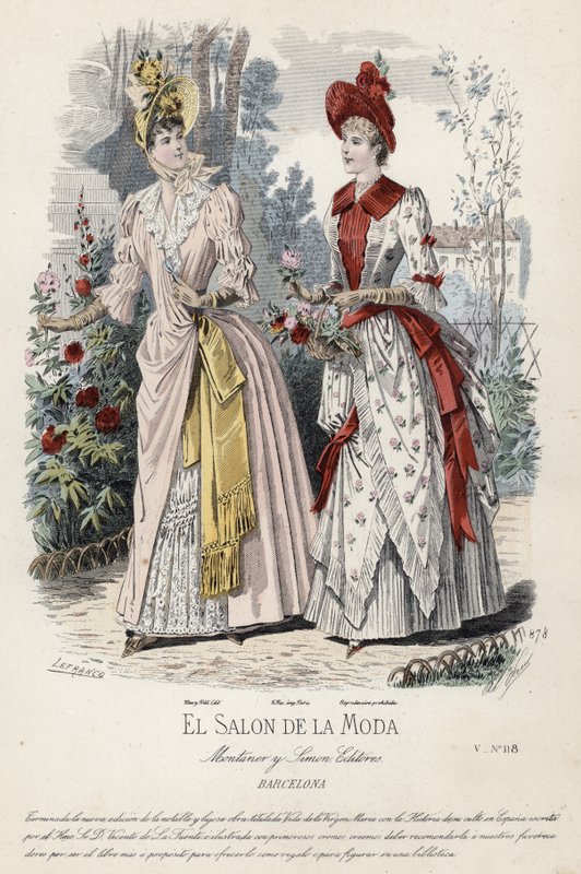 Tavola di moda francese, fine XIX secolo da French School