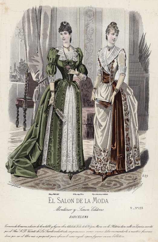 Tavola di moda francese, fine XIX secolo da French School