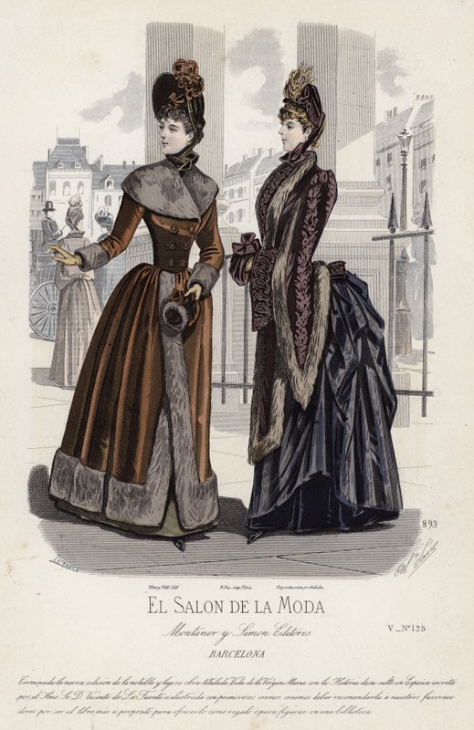 Tavola di moda francese, fine XIX secolo da French School