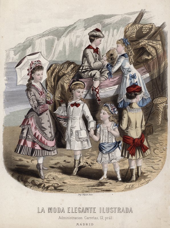 Tavola di moda francese, fine XIX secolo da French School