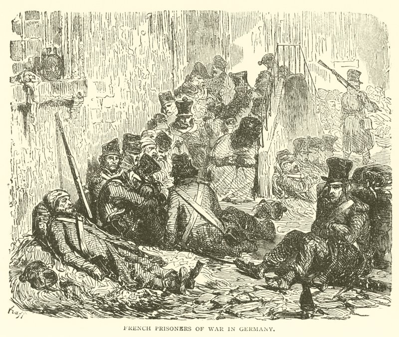 Prigionieri di guerra francesi in Germania (incisione) da French School