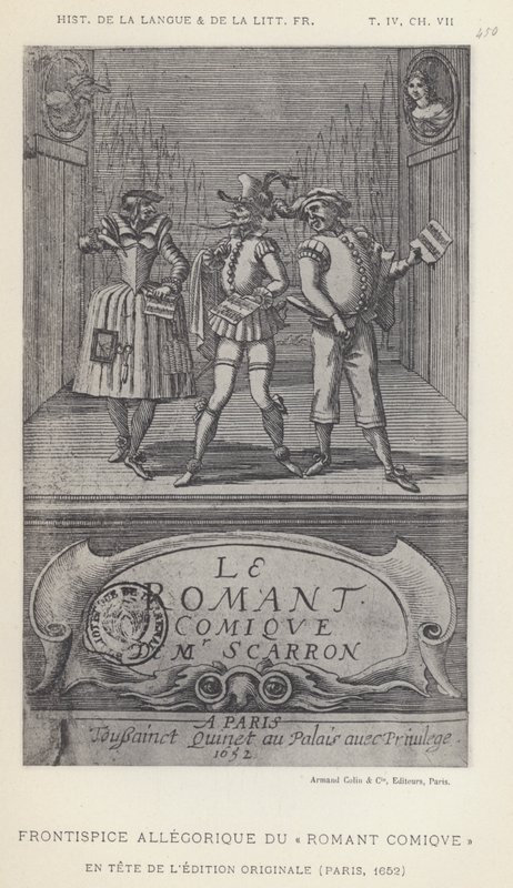Frontespizio allegorico del Roman Comique da French School