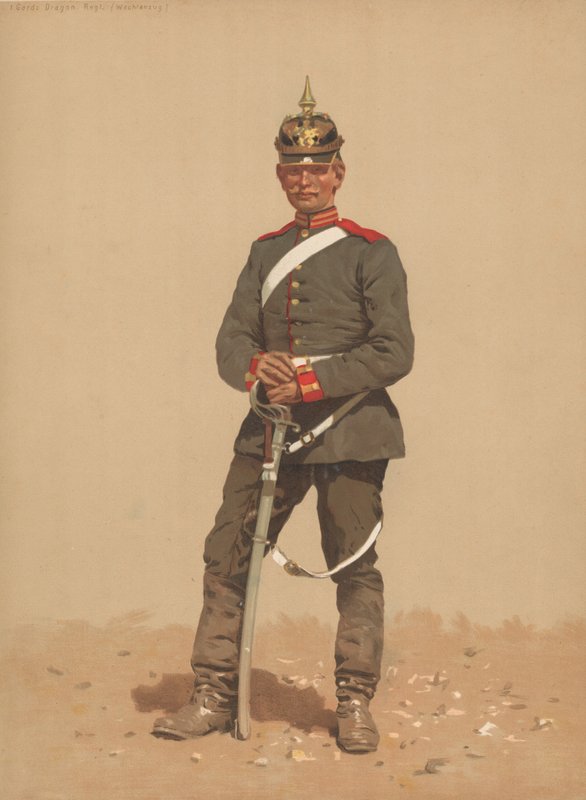 Guardia Dragone, Reggimento, Uniforme di Guardia da French School