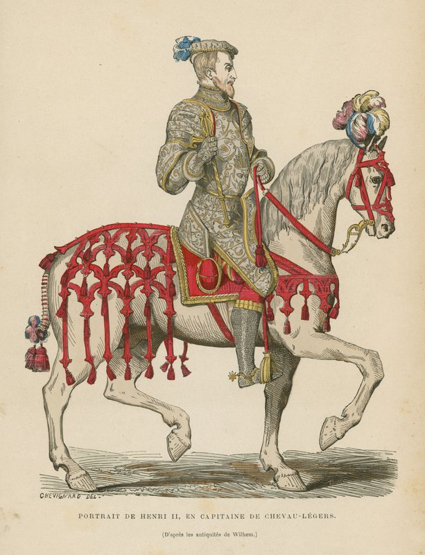 Enrico II di Francia da French School