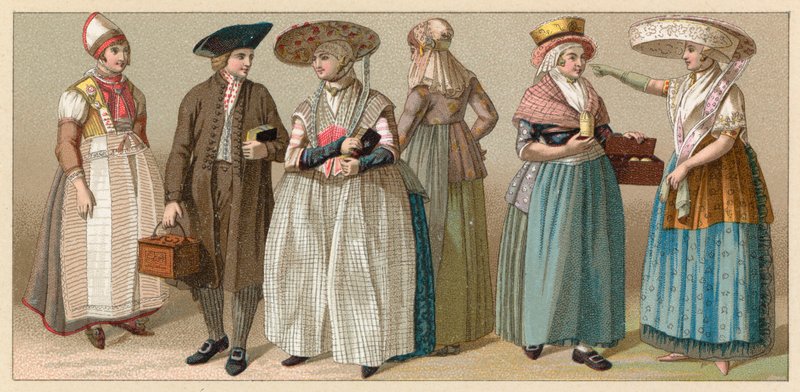 Costume olandese da French School