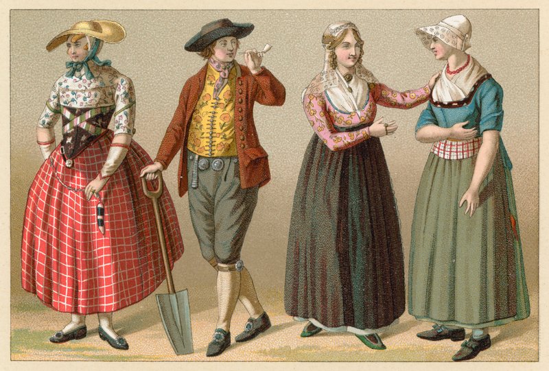 Costume olandese da French School