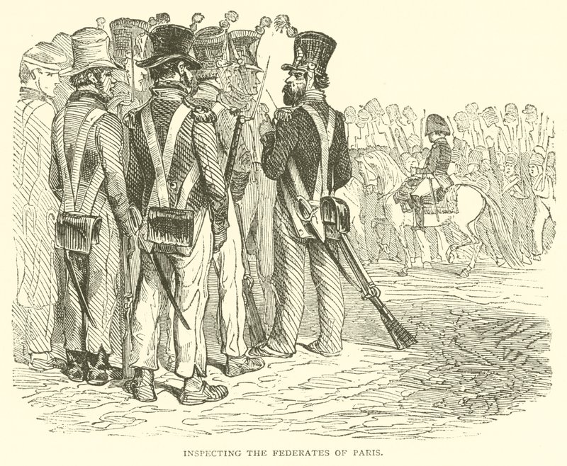 Ispezione dei Federati di Parigi (incisione) da French School