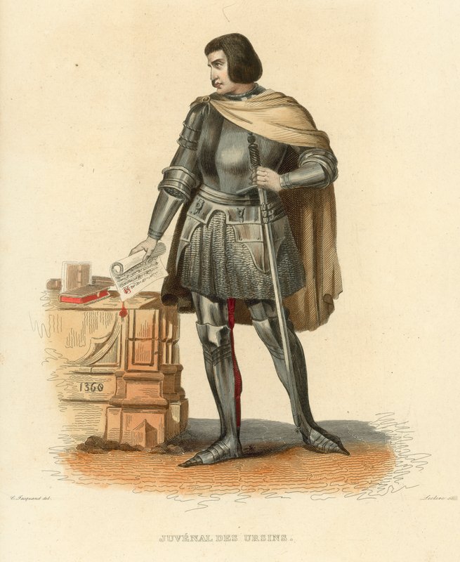 Juvenal des Ursins (incisione colorata) da French School