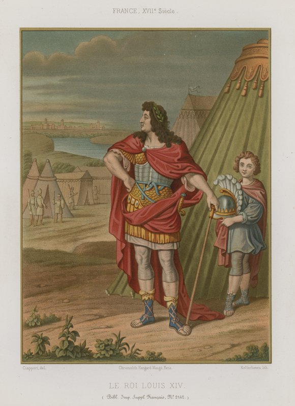 Re Luigi XIV di Francia da French School