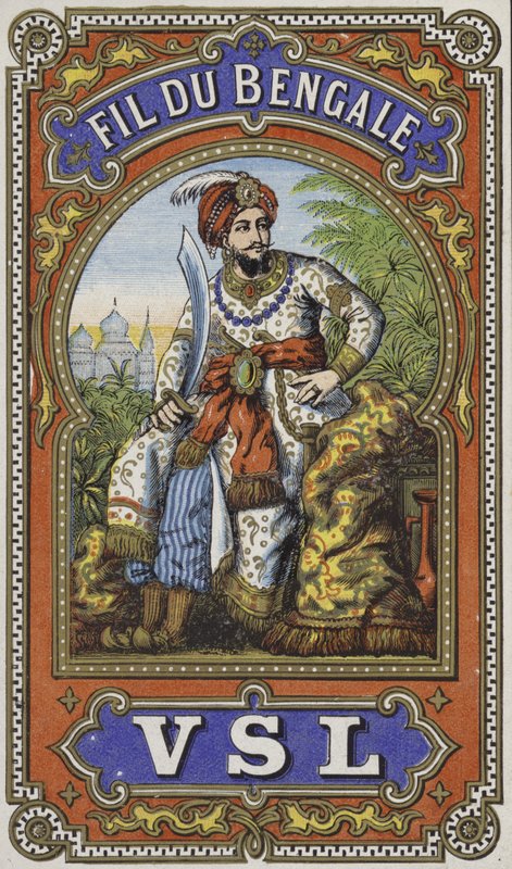 Etichetta per filo del Bengala da French School