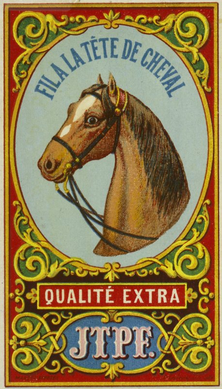 Etichetta per filo testa di cavallo da French School