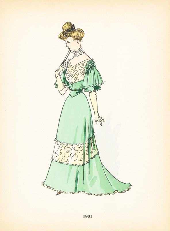Moda femminile, 1901 da French School
