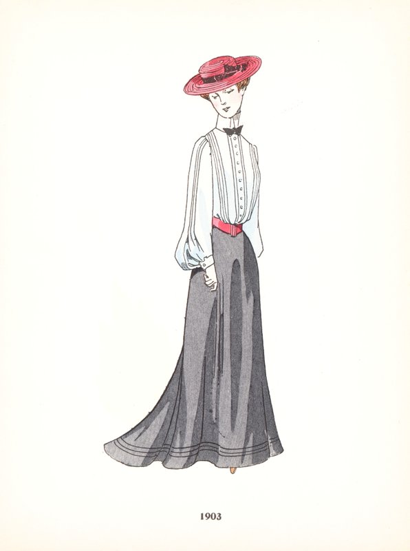Moda femminile, 1903 da French School