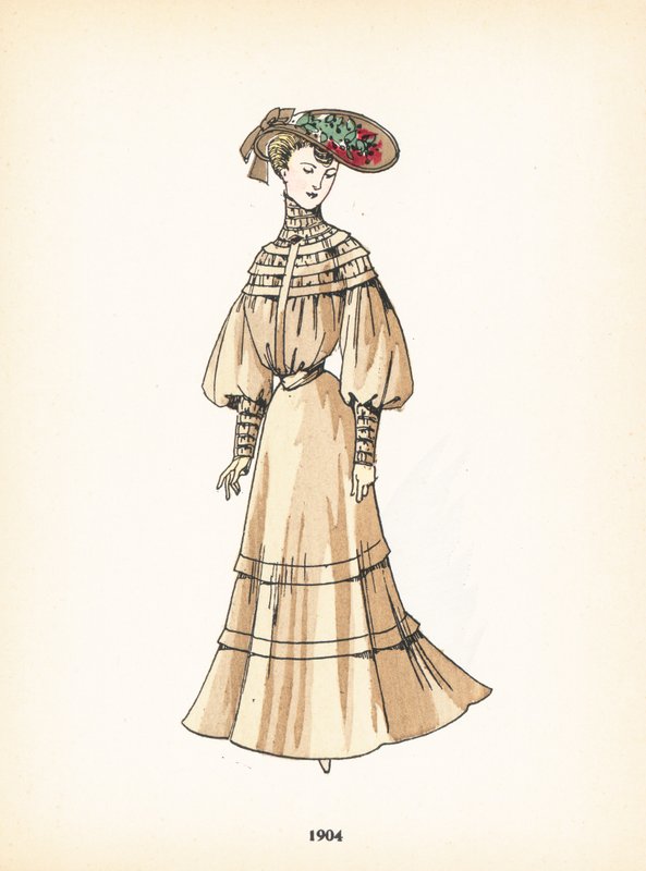 Moda femminile, 1904 da French School