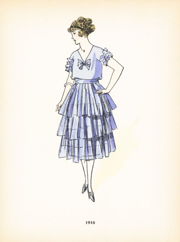 Moda femminile, 1916 da French School