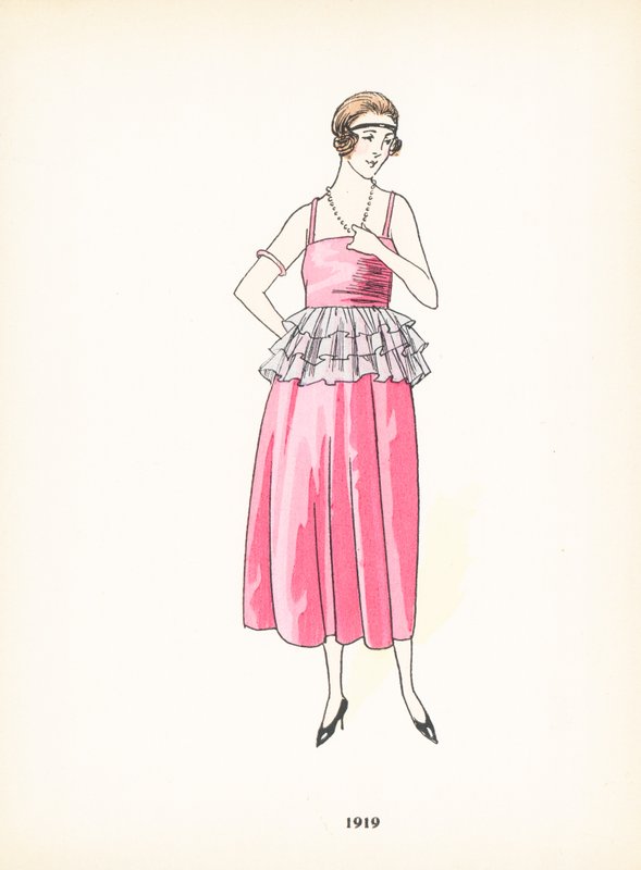 Moda femminile, 1919 da French School