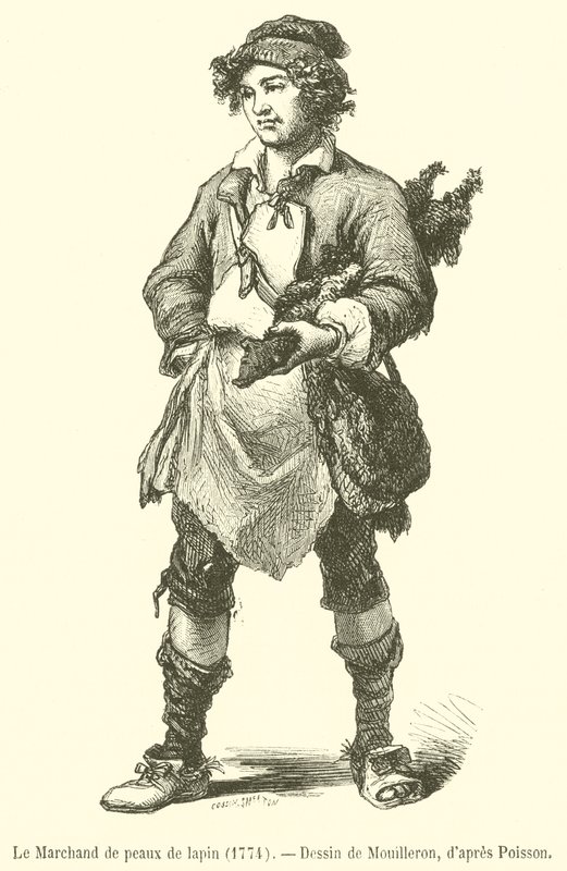 Il Mercante di pelli di coniglio da French School