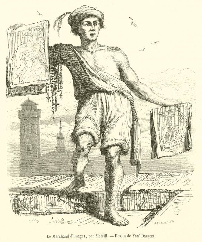 Il venditore di immagini da French School