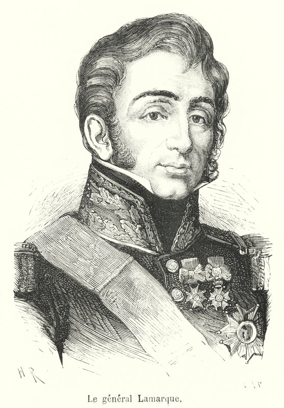 Il generale Lamarque (incisione) da French School