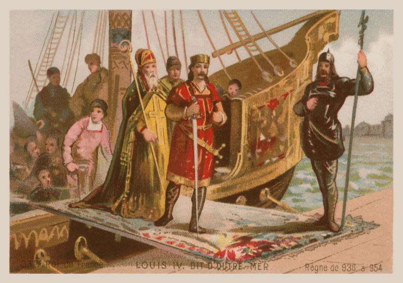 Luigi IV, Re di Francia (920-954) da French School