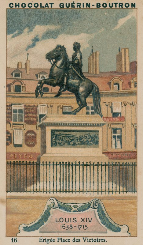 Luigi XIV, 1638-1715, Eretto a Place des Victoires da French School