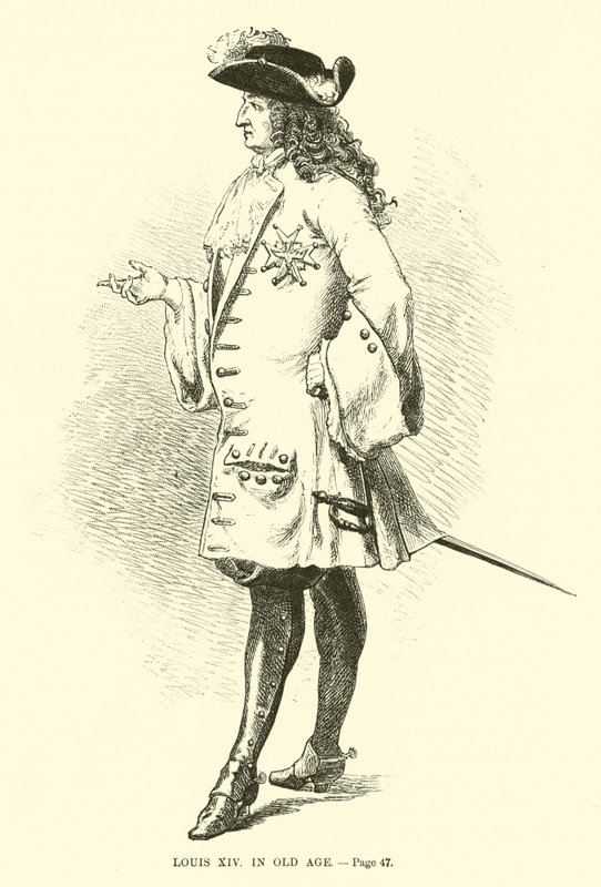 Luigi XIV in vecchiaia da French School