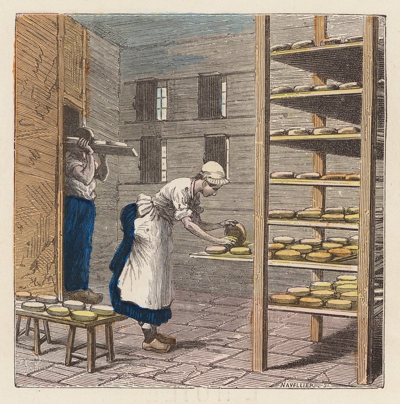 Produzione di formaggio da French School
