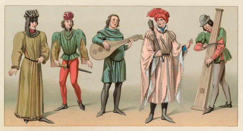Costume del Medioevo da French School