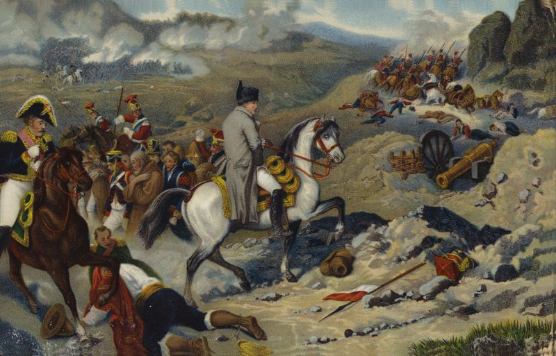 Napoleone I a Wagram da French School
